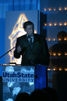 President speaking at the gala celebration